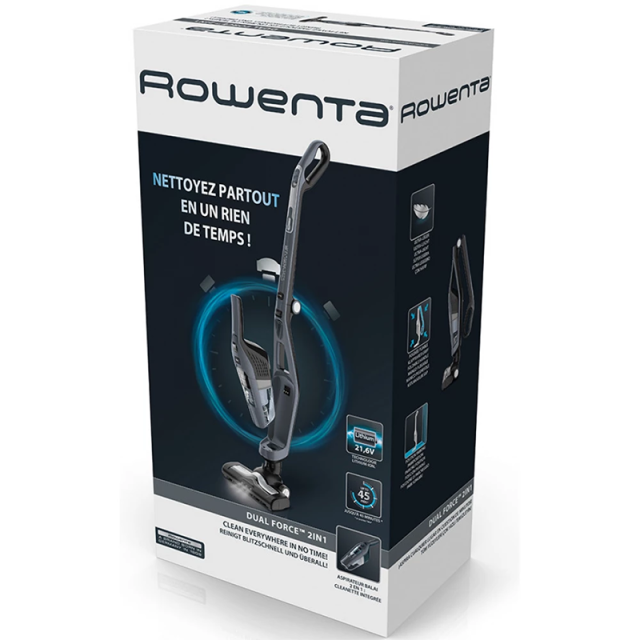 Rowenta Dual Force 2 In 1 Bedienungsanleitung Rowenta Dual Force 2u1 RH6756WO bežični štapni usisivač